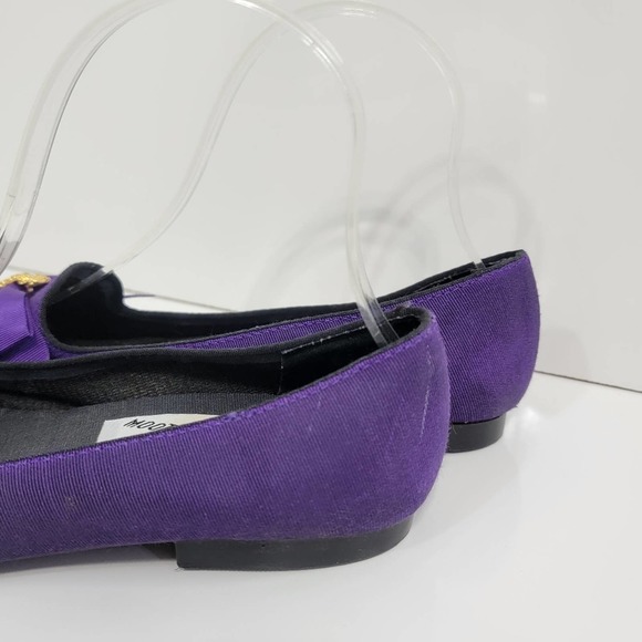 MOOTSIES TOOTSIES Gold Jeweled Bow Purple Skimmer Flats - Picture 10 of 13